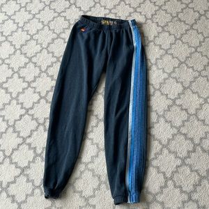 5 Stripe Navy Blue Aviator Nation Sweatpants